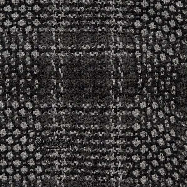 Supreme Basket Weave Plaid Shirt - Black (front)