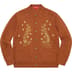Supreme Beaded Appliqué Cardigan - Rust (front)