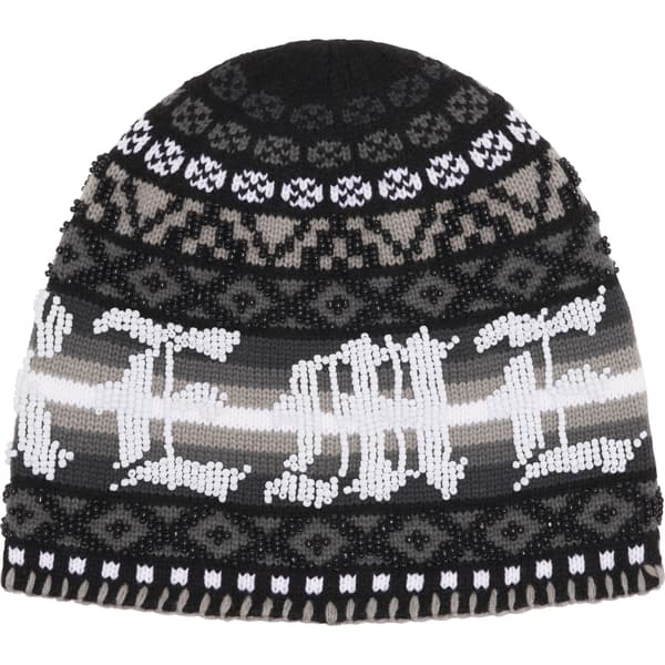 Supreme Beaded Beanie - Black (front)