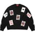 Supreme Beaded Cards Sweater - Black (front)