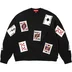 Supreme Beaded Cards Sweater - Black (front)