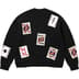 Supreme Beaded Cards Sweater - Black (front)