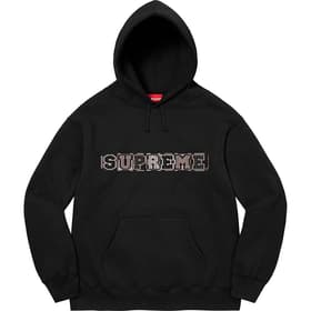 Supreme Beaded Hooded Sweatshirt Black