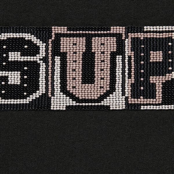 Supreme Beaded Hooded Sweatshirt - Black (front)