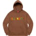 Supreme Beaded Hooded Sweatshirt - Brown (front)