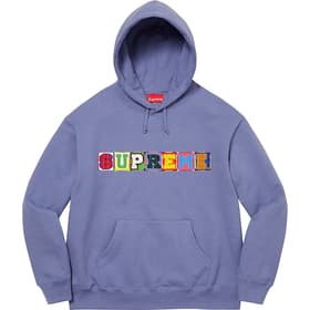 Supreme Beaded Hooded Sweatshirt Light Purple