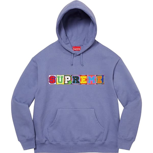 Supreme Beaded Hooded Sweatshirt - Light Purple (front)