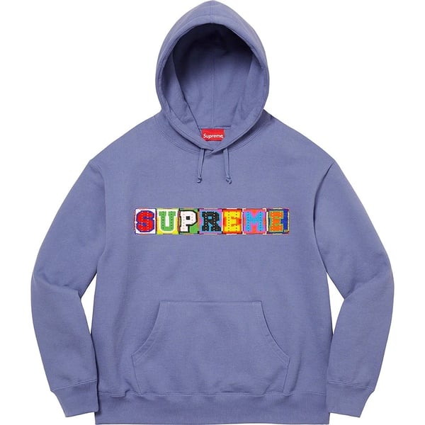 Supreme Beaded Hooded Sweatshirt - Light Purple (front)