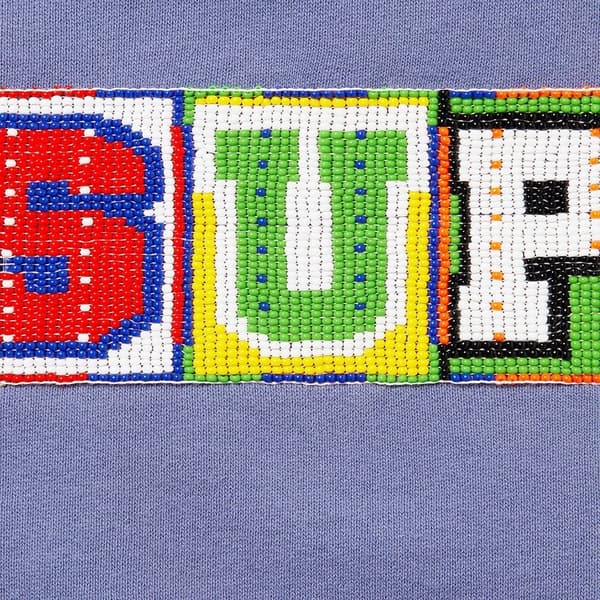 Supreme Beaded Hooded Sweatshirt - Light Purple (front)