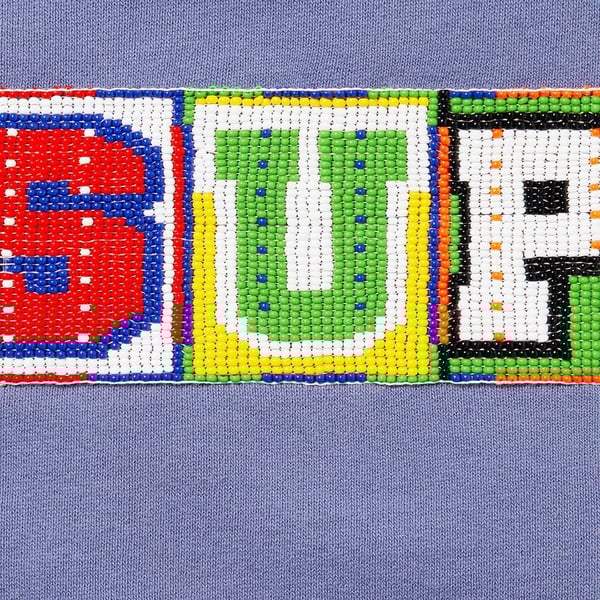 Supreme Beaded Hooded Sweatshirt - Light Purple (front)