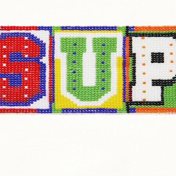 Supreme Beaded Hooded Sweatshirt - White (front)