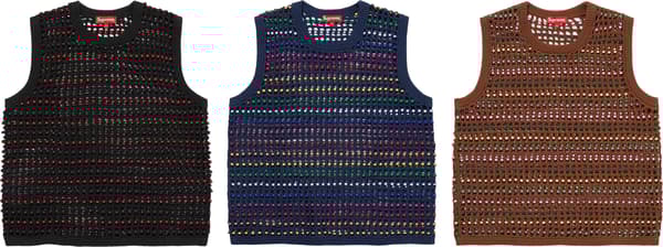 Supreme Beaded Sweater Vest - Product Image