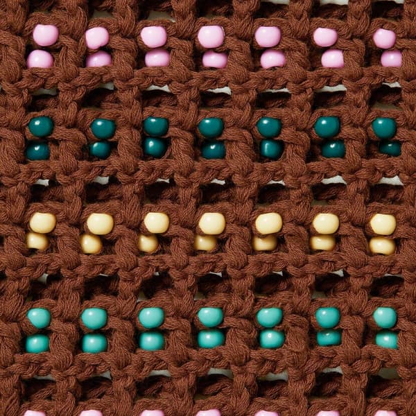 Supreme Beaded Sweater Vest - Brown (front)