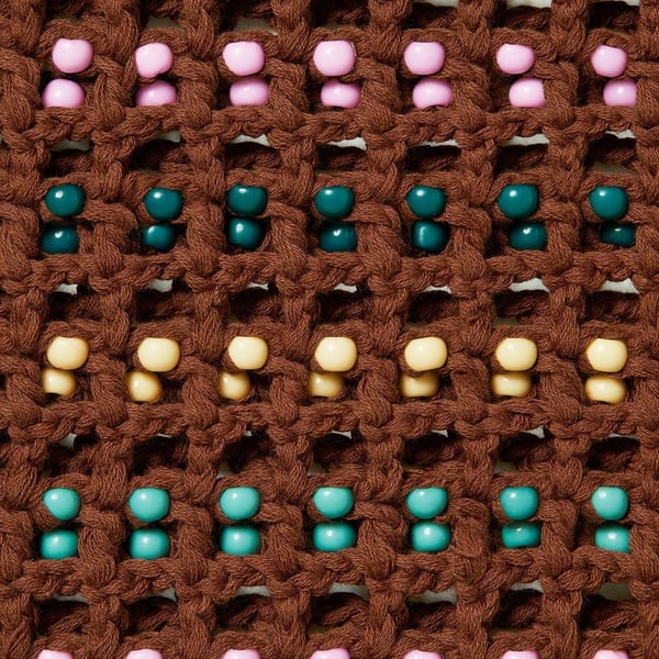 Supreme Beaded Sweater Vest - Brown (front)