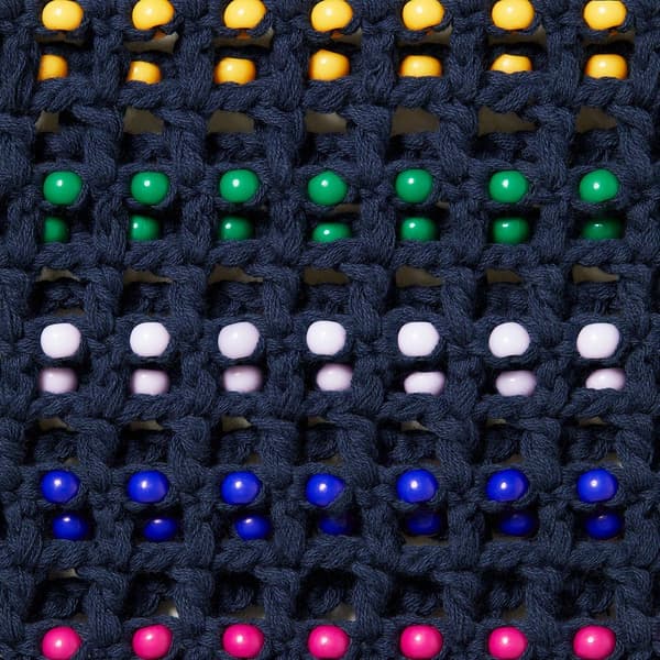 Supreme Beaded Sweater Vest - Navy (front)