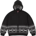 Supreme Beaded Zip Up Hooded Sweater - Black (front)