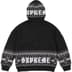 Supreme Beaded Zip Up Hooded Sweater - Black (front)