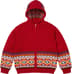 Supreme Beaded Zip Up Hooded Sweater - Red (front)