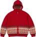 Supreme Beaded Zip Up Hooded Sweater - Red (front)