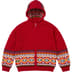 Supreme Beaded Zip Up Hooded Sweater - Red (front)