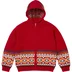 Supreme Beaded Zip Up Hooded Sweater - Red (front)