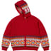 Supreme Beaded Zip Up Hooded Sweater - Red (front)