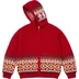 Supreme Beaded Zip Up Hooded Sweater - Red (front)