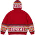 Supreme Beaded Zip Up Hooded Sweater - Red (front)