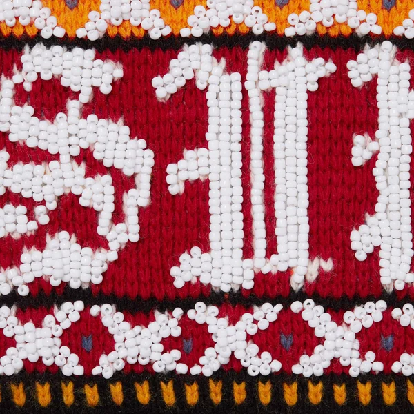 Supreme Beaded Zip Up Hooded Sweater - Red (front)