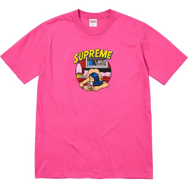Supreme Bedroom Tee - Fuchsia (front)