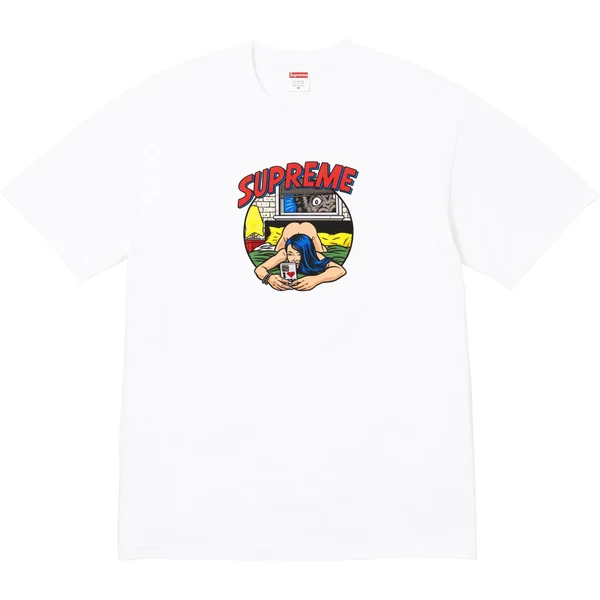 Supreme Bedroom Tee - White (front)
