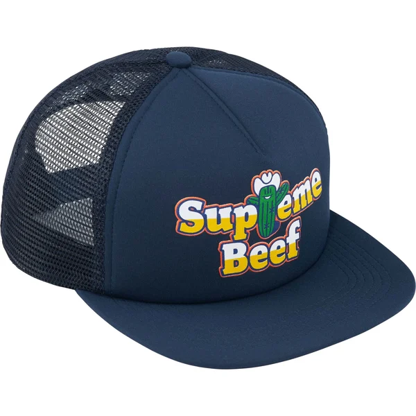 Supreme Beef Mesh Back 5-Panel - Navy (front)