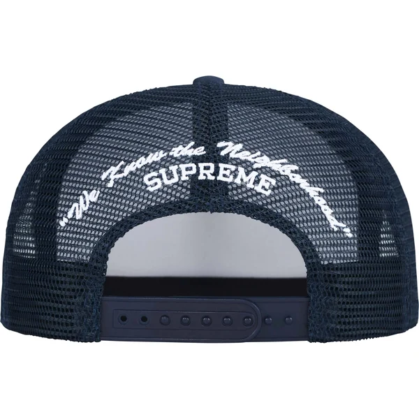 Supreme Beef Mesh Back 5-Panel - Navy (front)