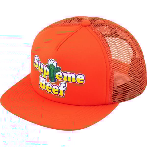 Supreme Beef Mesh Back 5-Panel - Orange (front)