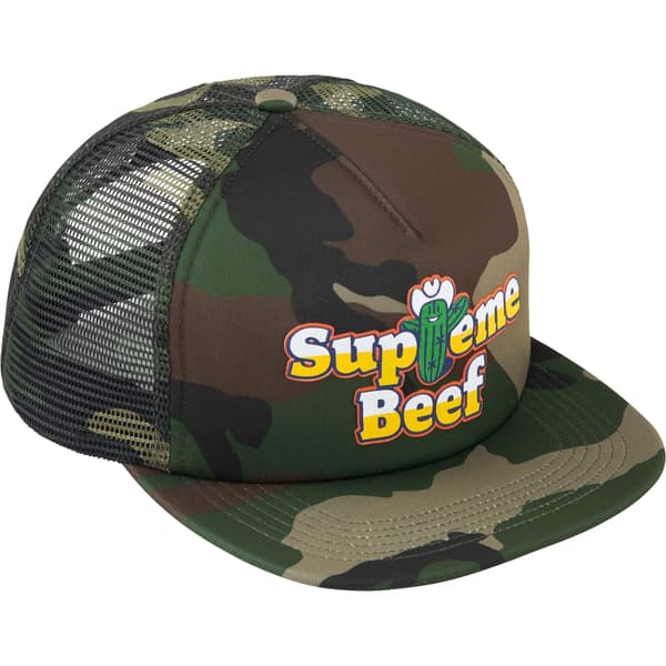 Supreme Beef Mesh Back 5-Panel - Woodland Camo (front)