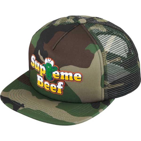 Supreme Beef Mesh Back 5-Panel - Woodland Camo (front)