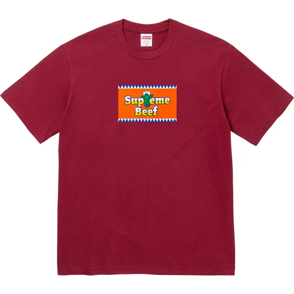 Supreme Beef Tee - Cardinal (front)