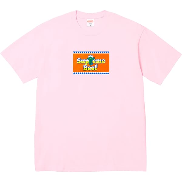Supreme Beef Tee - Light Pink (front)