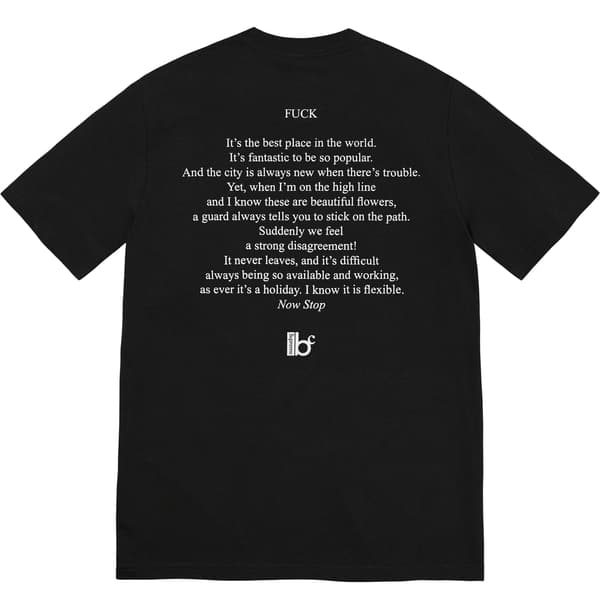 Supreme Bernadette Corporation Fuck Tee - Black (front)