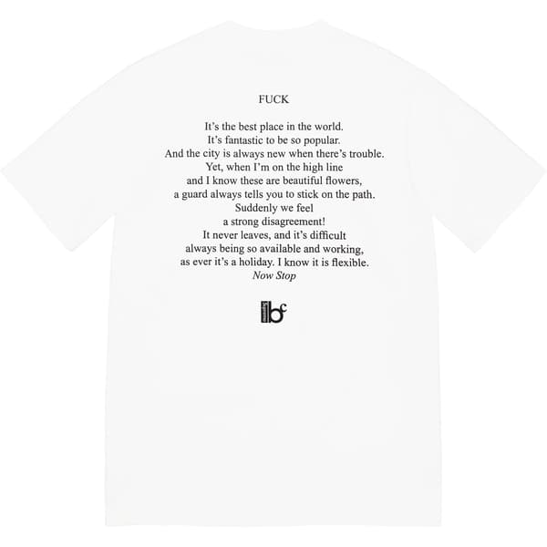 Supreme Bernadette Corporation Fuck Tee - White (front)
