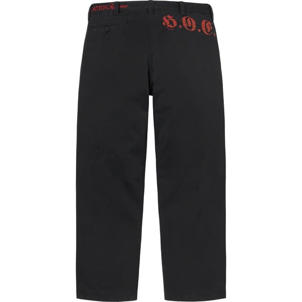 Supreme Bernadette Corporation Old English Chino Pant - Black (front)