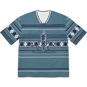 Supreme Bernadette Corporation Pique Soccer Top Blue