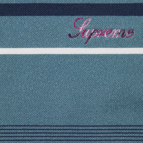 Supreme Bernadette Corporation Pique Soccer Top - Blue (front)