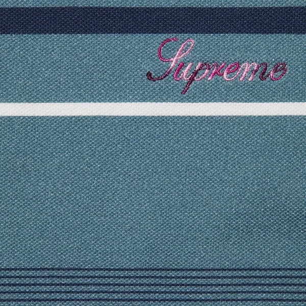 Supreme Bernadette Corporation Pique Soccer Top - Blue (front)