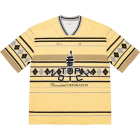 Supreme Bernadette Corporation Pique Soccer Top Pale Yellow