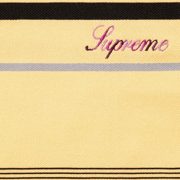 Supreme Bernadette Corporation Pique Soccer Top - Pale Yellow (front)