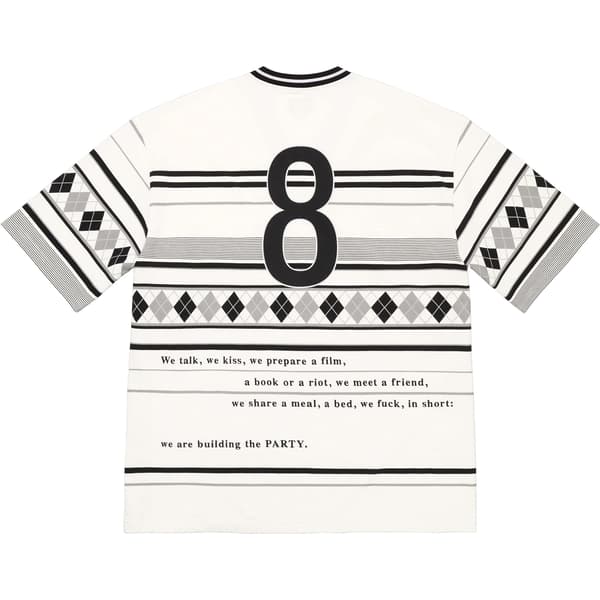 Supreme Bernadette Corporation Pique Soccer Top - White (front)