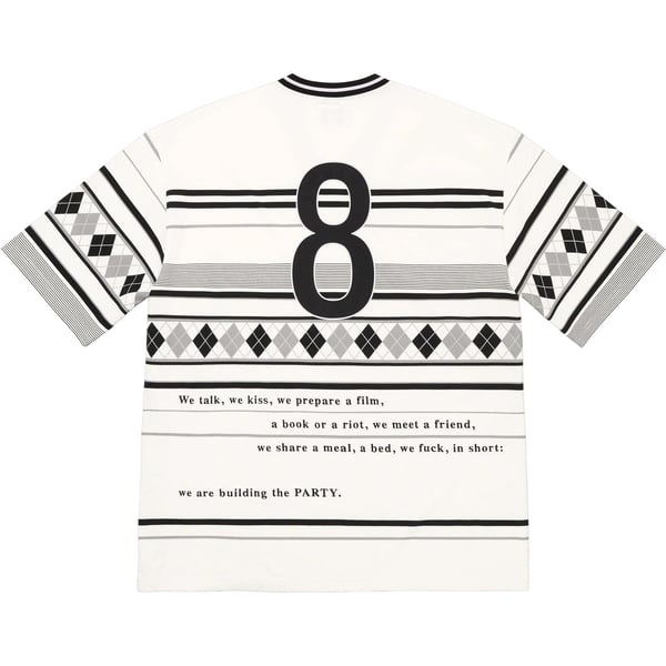 Supreme Bernadette Corporation Pique Soccer Top - White (front)