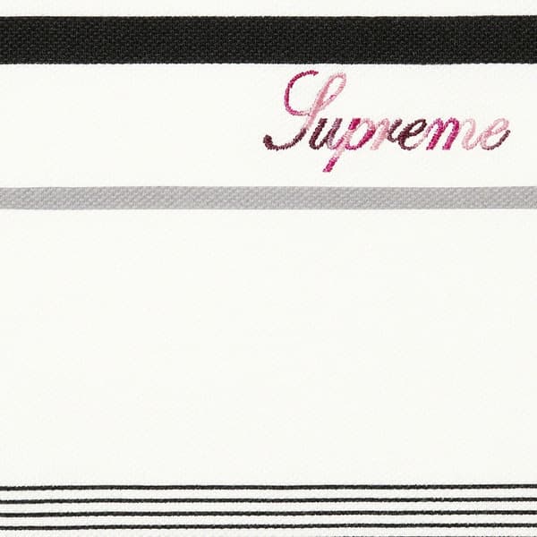 Supreme Bernadette Corporation Pique Soccer Top - White (front)