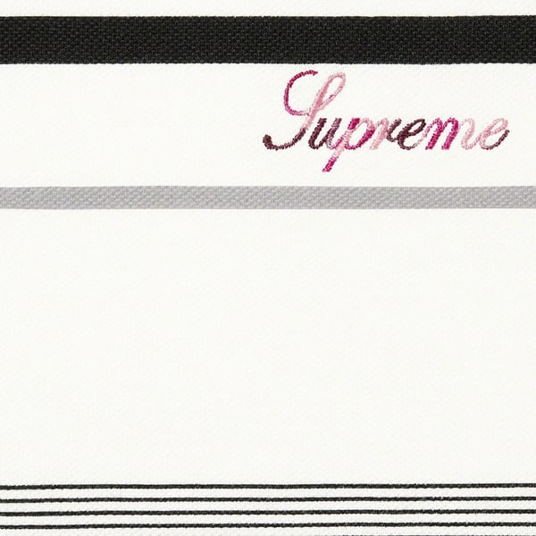 Supreme Bernadette Corporation Pique Soccer Top - White (front)